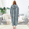 Autumn and winter multiple wearable sherpa hoodie blanket